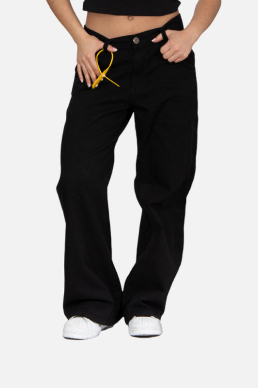 PANTALÓN EN DRILL NEGRO