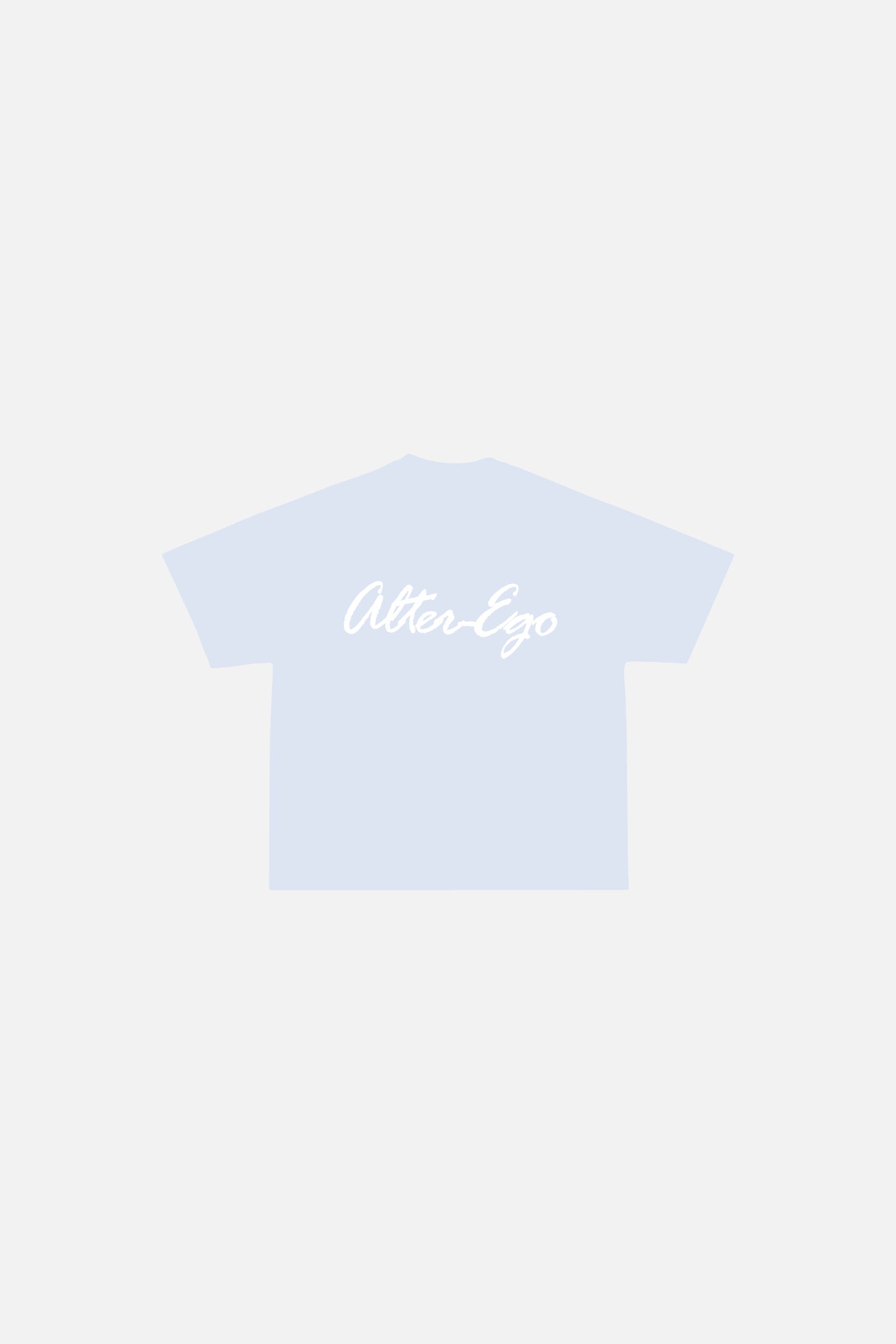 CAMISETA BOXY FIT LOGO BABY BLUE