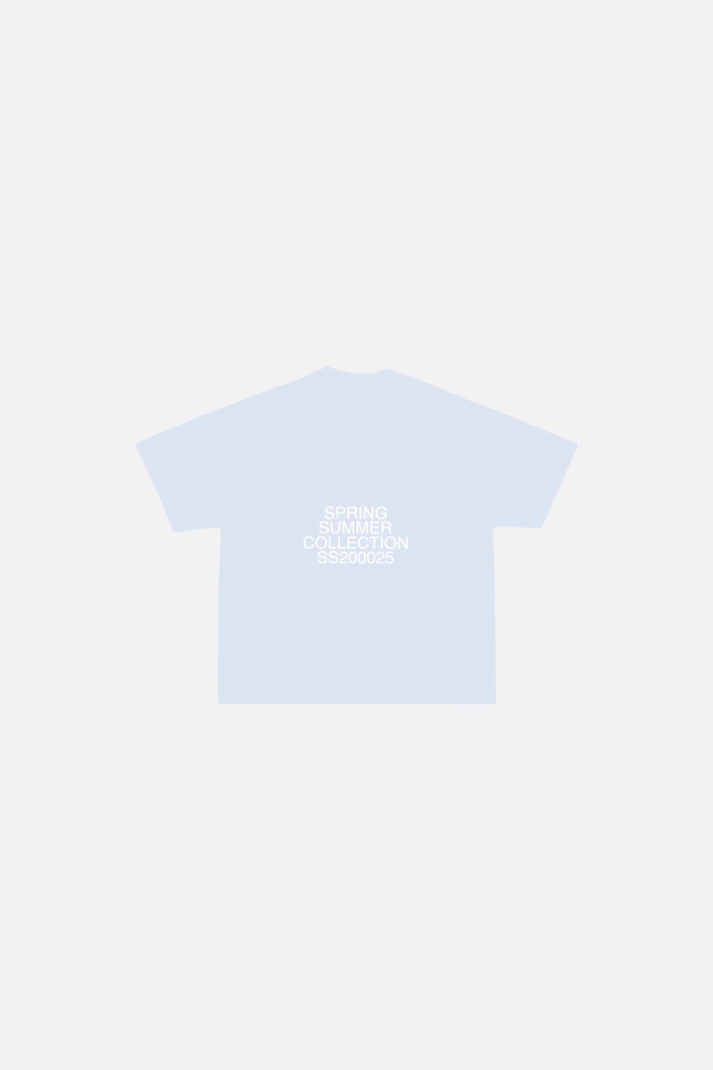 CAMISETA BOXY FIT LOGO BABY BLUE