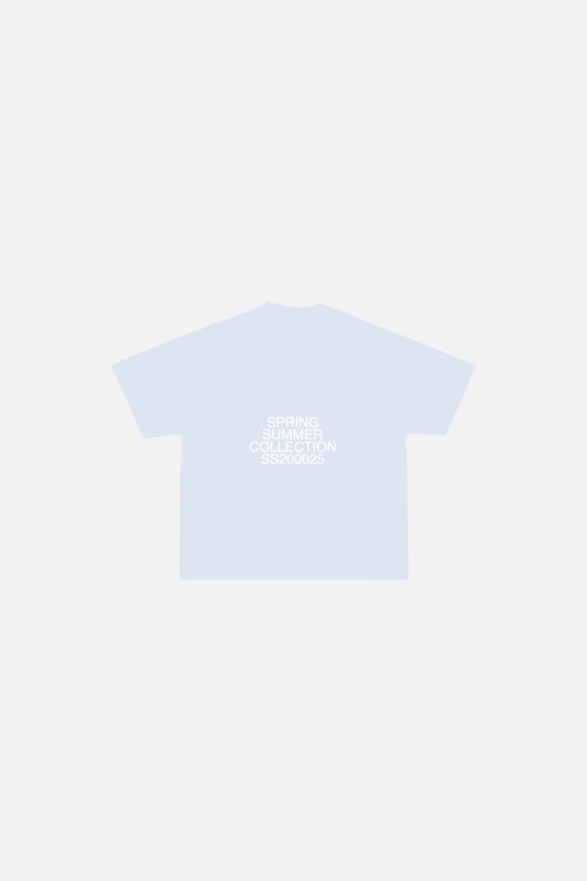 CAMISETA BOXY FIT LOGO BABY BLUE