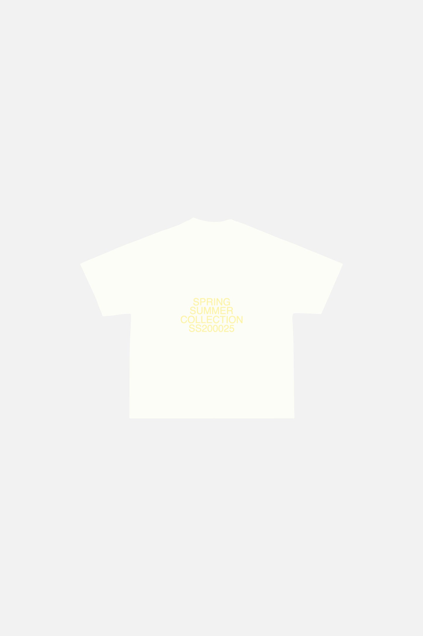 CAMISETA BOXY FIT LOGO AMARILLO