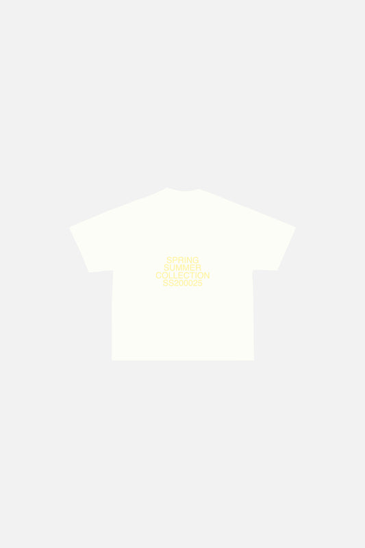 CAMISETA BOXY FIT LOGO AMARILLO